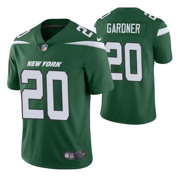 Men's New York Jets #20 Ahmad Gardner 2022 Green Vapor Untouchable Limited Stitched Jersey - Click Image to Close